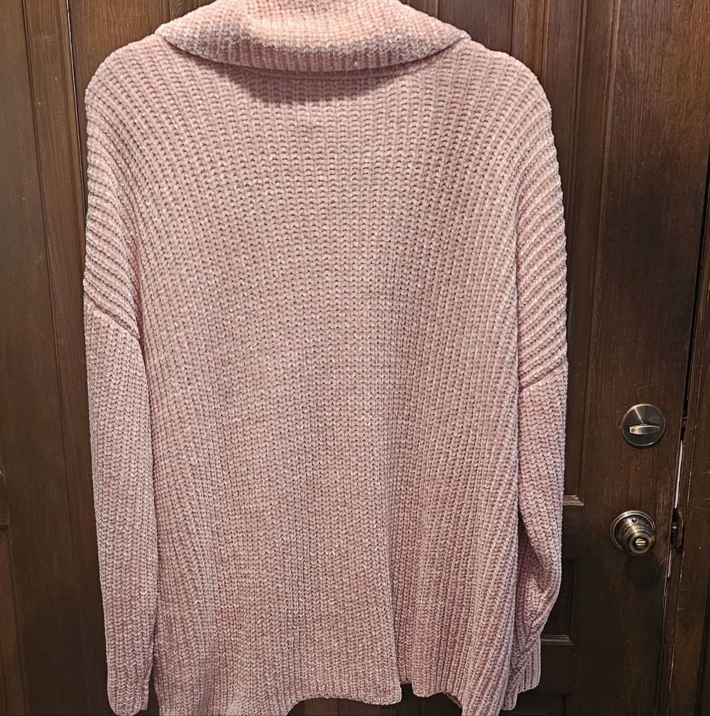 ellos Blush Pink Cowl Neck Sweater - Picture 2 of 5